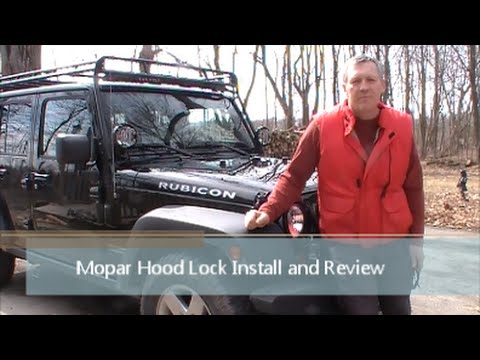 The Best Jeep Wrangler Hood Lock - Mopar Hood Lock Install and Review -  YouTube