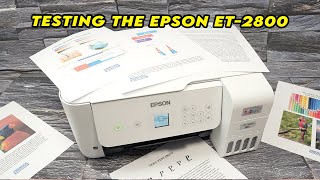 Testing the Epson EcoTank ET2800 (Text Print, Photo Print & Scanner)
