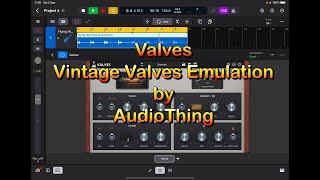 Valves - Tube Overdrive - Vintage Valve Plugin - Tutorial - Demo in Logic Pro for iPad screenshot 4