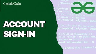 How to Login GeeksforGeeks Account 2025?