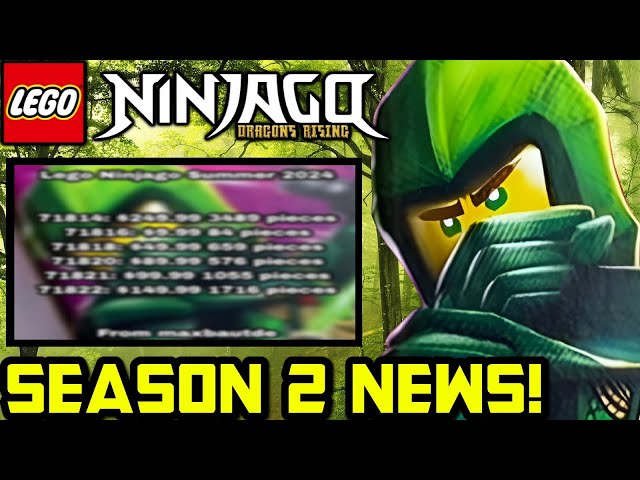 SEASON 2 SETS REVEALED! 🐲 Ninjago Dragons Rising News! Ninjago 2024 Sets!