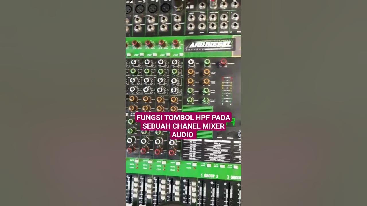 FUNGSI TOMBOL HPF PADA SEBUAH CHANEL MIXER AUDIO mixeraudio hpfmixer