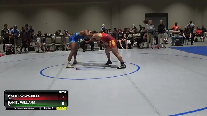 182 Lbs Cons. Semi - Matthew Waddell, GA Vs Daniel...