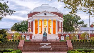 University of Virginia campus Driving around, Charlottesville, Virginia -4K