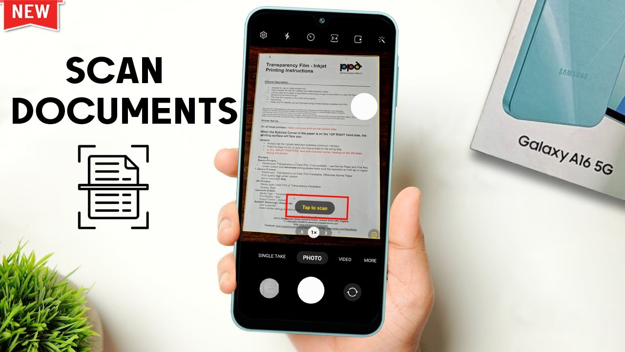How To Scan Documents as PDF Samsung Galaxy A16 - YouTube