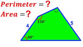 Famous Can you find Area and Perimeter of the Green shaded Quadrilateral? | #math #maths | #geometry Net Worth
