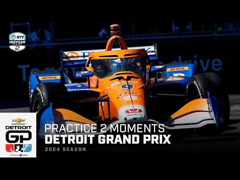 Top Moments From Practice 2 For 2024 Chevrolet Detroit Grand Prix | Extended Highlights | Indycar