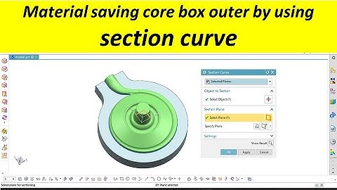 Siemens Nx |  #core Box Optimization by using Section Curve | Nx cad