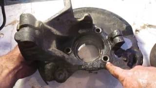 How to remove a seized wheel bearing