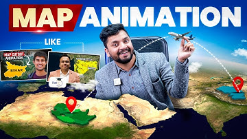 How to Make Map Animation like Study IQ, Dhruv Rathee | @StudyIQEducationLtd Powerpoint map Animation