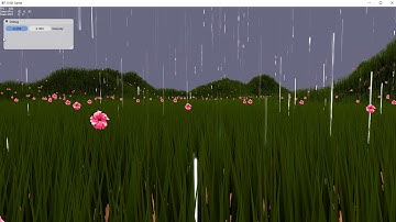 [C++ DirectX 11] Rendering Rain, Grass, Flower(Geometry), Terrain