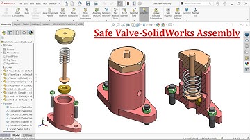 Safe Valve Parts and Assembly in SolidWorks