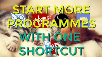 How to Start Multiple Programs with One Shortcut in 1 Step