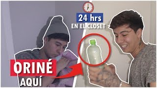 24 HORAS en un CLOSET (ORINÉ ADENTRO) | DaniCalderon