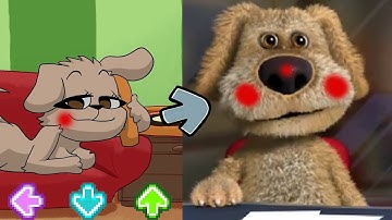 Talking Bella & Ben Reacts || Ben Love Bella The Dog || FNF MEME || FNF Character Test