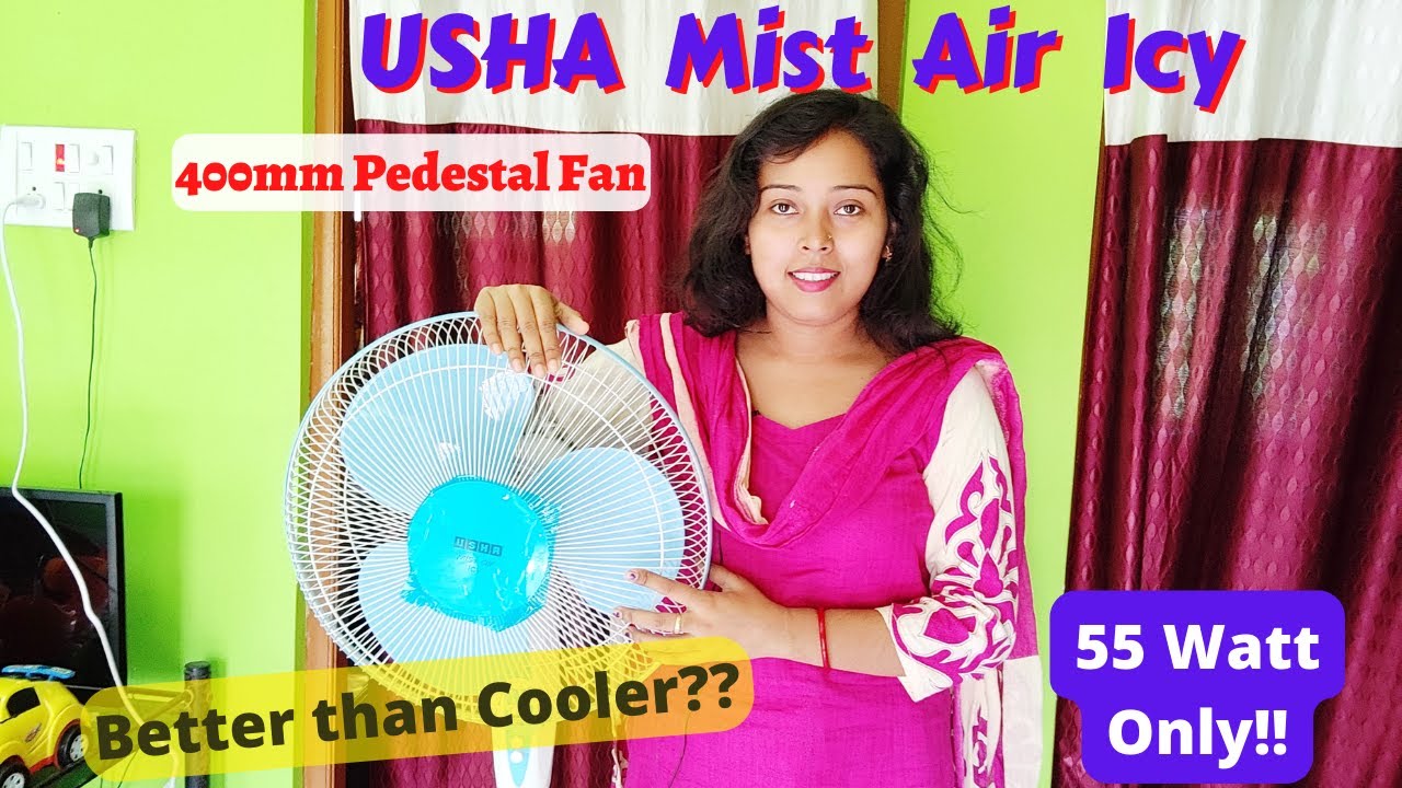 USHA Mist Air Icy 400mm Pedestal Fan | Relief in Summer | Unboxing and Setup | 
