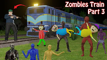 Gulli Bulli In Zombies Train Part 3 | Railway Station | Gulli Bulli | Make Joke Horror