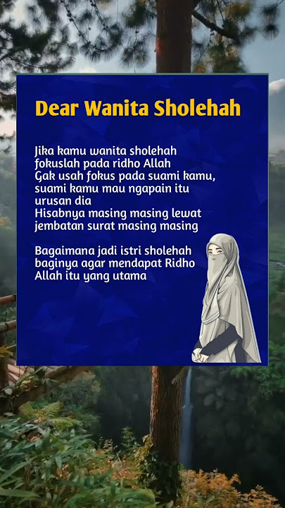 wanita sholehah harus fokus mencari ridho Allah #islamicstatus #shorts #short