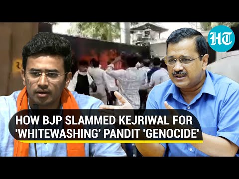 Tejasvi Surya tears into Kejriwal; Seeks Delhi CM's apology for 'mocking' Kashmiri Pandits