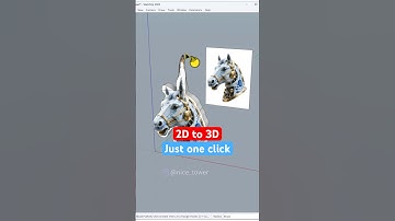De snelste manier om een afbeelding om te zetten in een 3D-model in SketchUp met behulp van de kr...