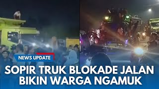 BENTROK PARUNG PANJANG MEMANAS! Sopir Truk Tambang Blokade Jalan Parung Panjang Bogor Macet Parah