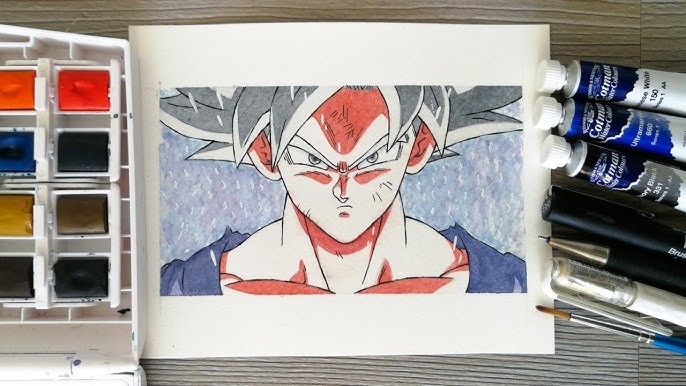 Goku vs M. Vegeta - Desenho de karael - Gartic