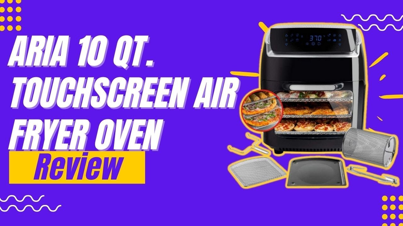 Aria 10-Quart 3-Tray Digital Air Fryer