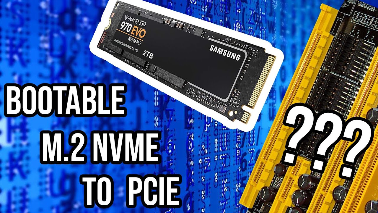 Kontrovers rester Miljøvenlig How to install and make bootable an nvme ssd on an old asus motherboard -  YouTube
