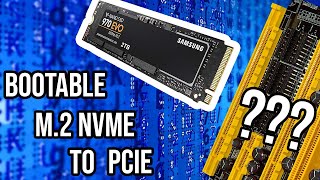How to install and make bootable an nvme ssd on an old asus motherboard