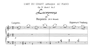 Mozart/Thalberg Lacrymosa P. Barton, FEURICH 133 Upright Piano