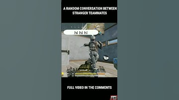 A RANDOM CONVERSATION BETWEEN STRANGER TEAMMATES | COD Mobile
