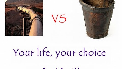 PARABLE OF THE BUCKETS AND PIPELINE