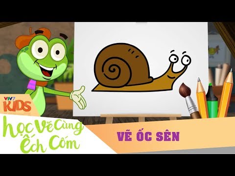 Video VTV7 | Học vẽ cùng Ếch Cốm SS2 | Số 6: Vẽ Ốc Sên - youtube