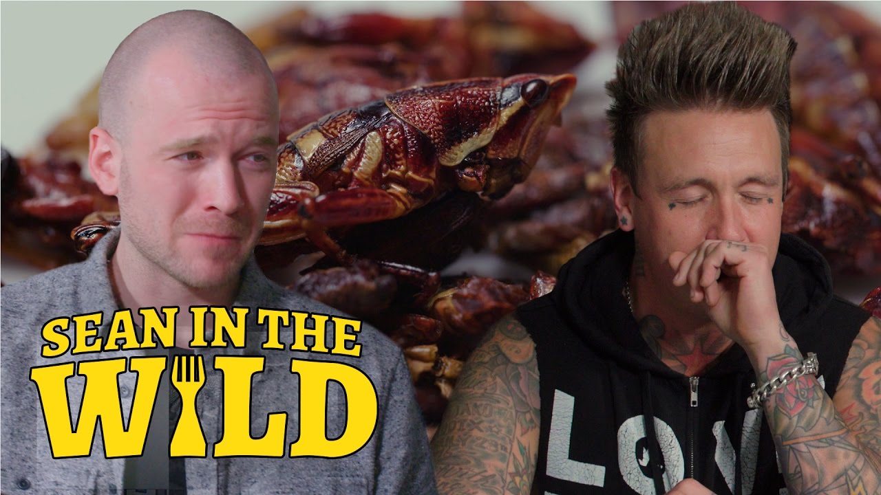 Sean Evans and Papa Roach Eat Insects | Sean in the Wild | First We Feast