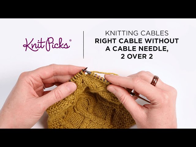 How to knit cables without a cable needle – DONNAROSSA