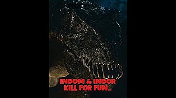 INDOMINUS & INDORAPTOR KILL FOR FUN 😈🔥 #shorts #fyp #jurassicworld #jurassicpark