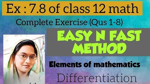 Ex : 7.8 of class 12 math Elements