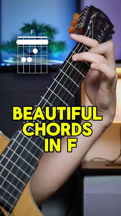 Beautiful chords in F #guitarchords