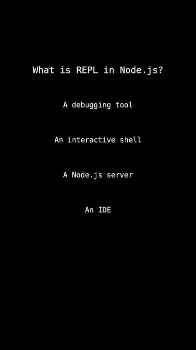Nodejs | What is REPL in Node.js? | Qno.27 - YouTube