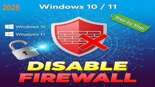 How to Disable Firewall in Windows 10/11 | Step by Step Tutorial @Mrwhosetheboss