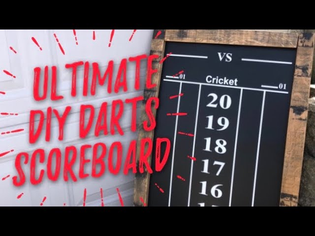 darts cricket scoring decal