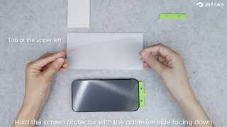 How to Install PITAKA Tempered Glass Screen Protector for iPhone 15 Series