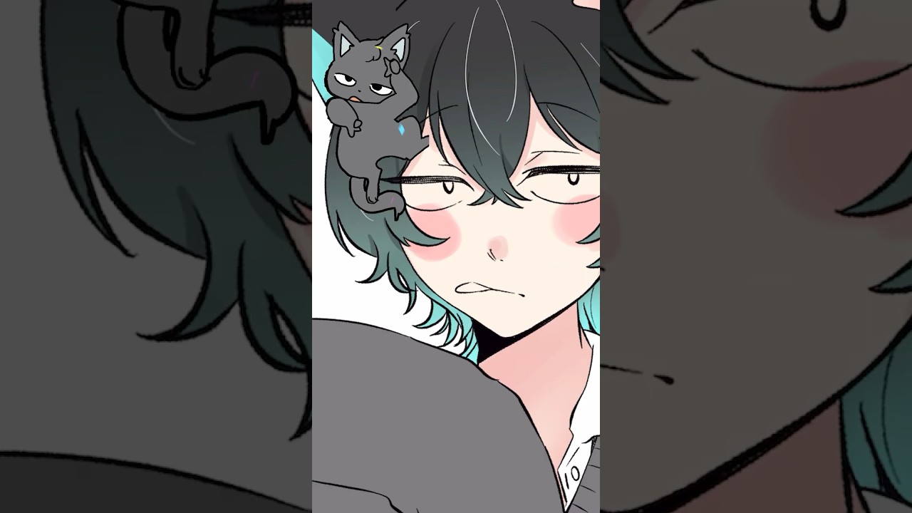 この猫可愛すぎる・・・！！！ #p丸様 #イラスト #shorts - YouTube