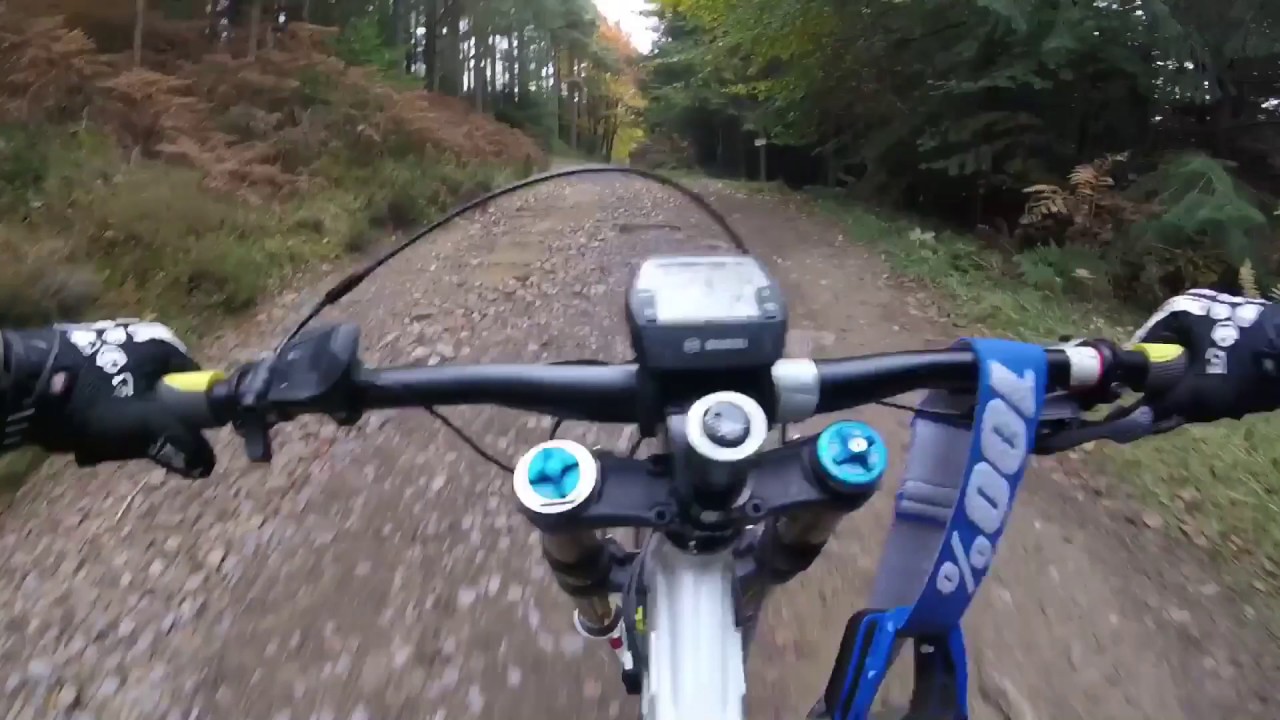 Testing Haibike Dwnhll Pro dh bike up a hill