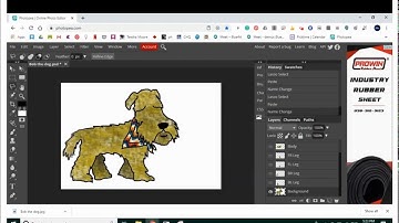 Creating an animated GIF of character on Photopea.