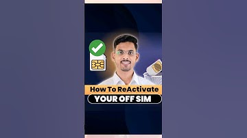 Reactivate Your Off Sim Card..#reactivate #reactivatesim #simcard #telecom #abhaysoni