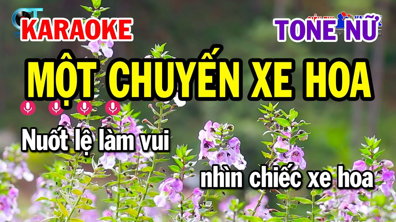 Karaoke Một Chuyến Xe Hoa Tone Nữ ( Am ) Nhạc Sống Beat Mới | Karaoke Siêu Thị