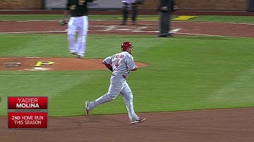 STL@PIT: Molina blasts one over the left-field fence