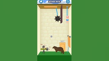 rescue cut rope puzzle stage 3618| rescue cut rope puzzle game for android and iOS #short