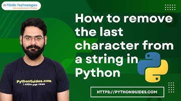 How to remove the last character from a string in Python | Remove the Last character from a string